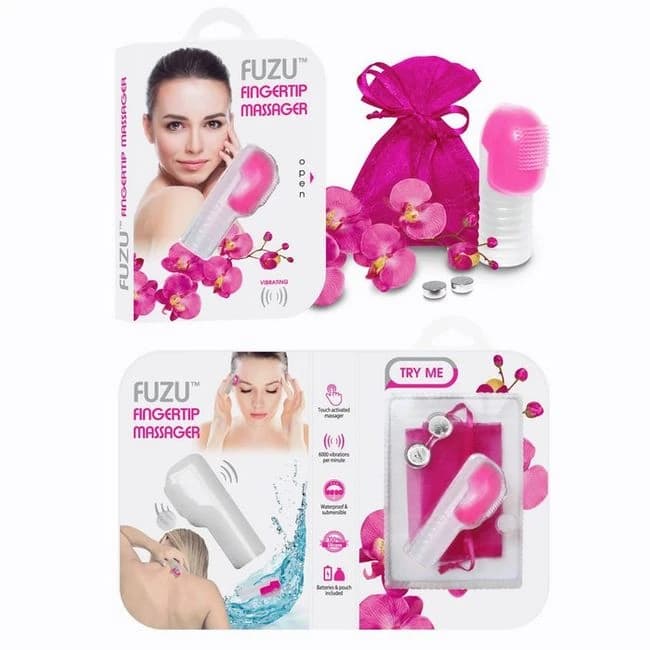Fuzu Vibrating Finger Massager Neon Pink - Image 2
