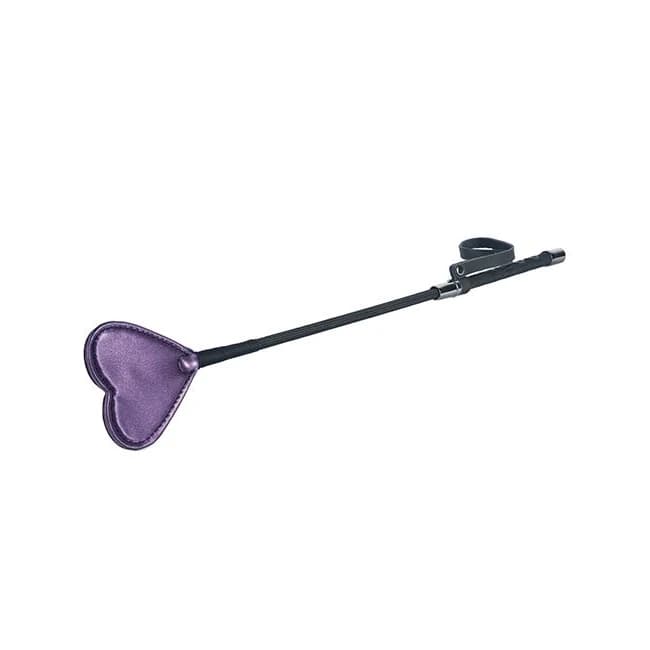 Galaxy Legend Crop Heart Faux Leather Purple - Image 1