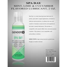 GENDER X SPA DAY FLAVORED LUBE 2 OZ  - Image 4