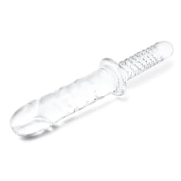 Glas 11in Girthy Cock Double Ended W/ Handle, image 4