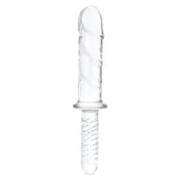 Glas 11in Girthy Cock Double Ended W/ Handle, image 5