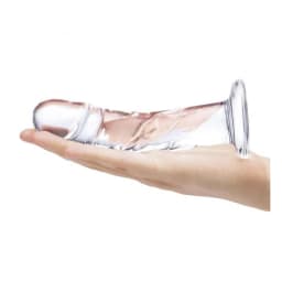 Glas 7 Curved Realistic Glass Dildo W Veins " - Image 3