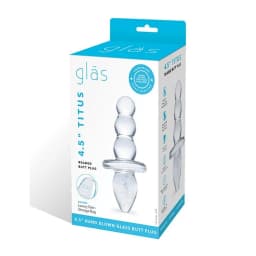 Glas Titus Beaded Butt Plug - Image 2