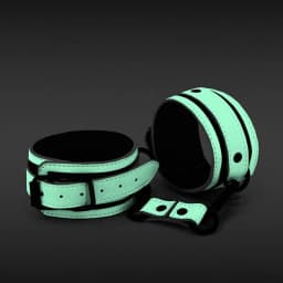 Glo Bondage Ankle Cuffs Green, image 3