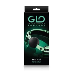 Glo Bondage Ball Gag Green - Image 2