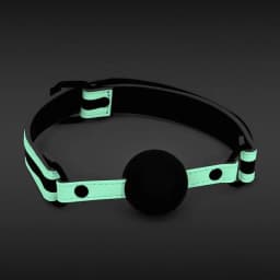 Glo Bondage Ball Gag Green - Image 3