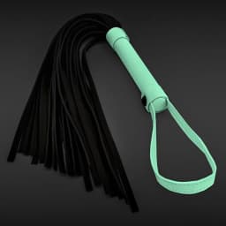 Glo Bondage Flogger Green, image 2
