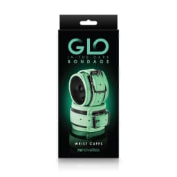 Glo Bondage Wrist Cuffs Green, image 2