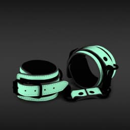 Glo Bondage Wrist Cuffs Green, image 3