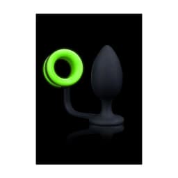 Glow Butt Plug W/ Cock Ring, image 1