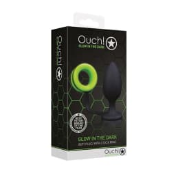 Glow Butt Plug W/ Cock Ring, image 2
