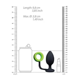 Glow Butt Plug W/ Cock Ring, image 4