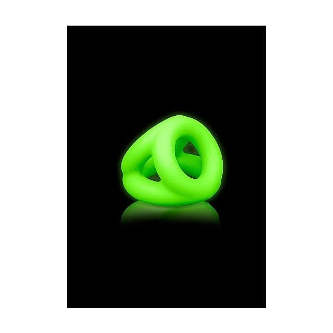GLOW COCK RING & BALL STRAP GLOW IN THE DARK  - Image 1