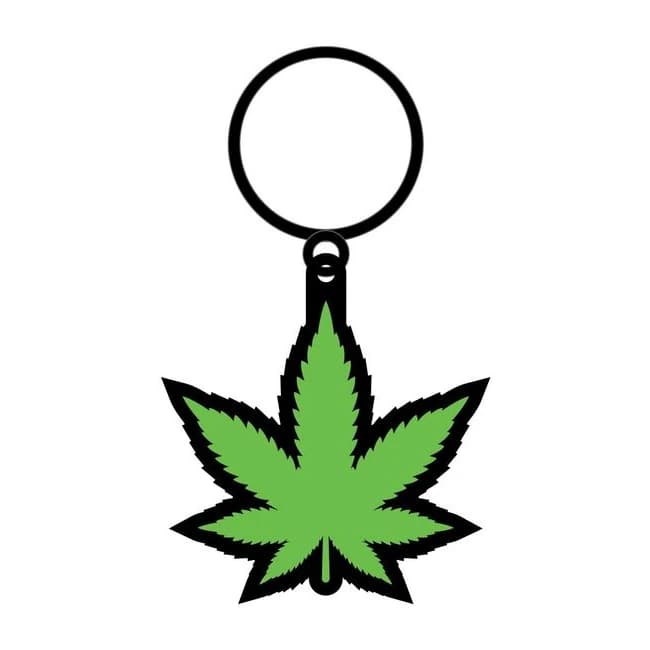 Green Leaf Keychain (net) - Image 2