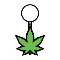 Green Leaf Keychain (net) - Image 2