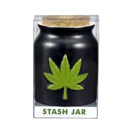 Green Leaf Stash Jar - Image 1