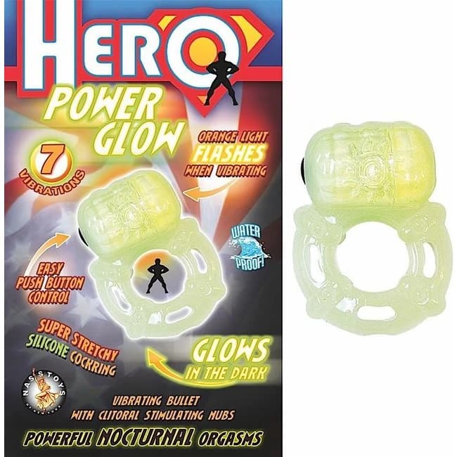 Hero Power Glow in the Dark Cockring - Image 1