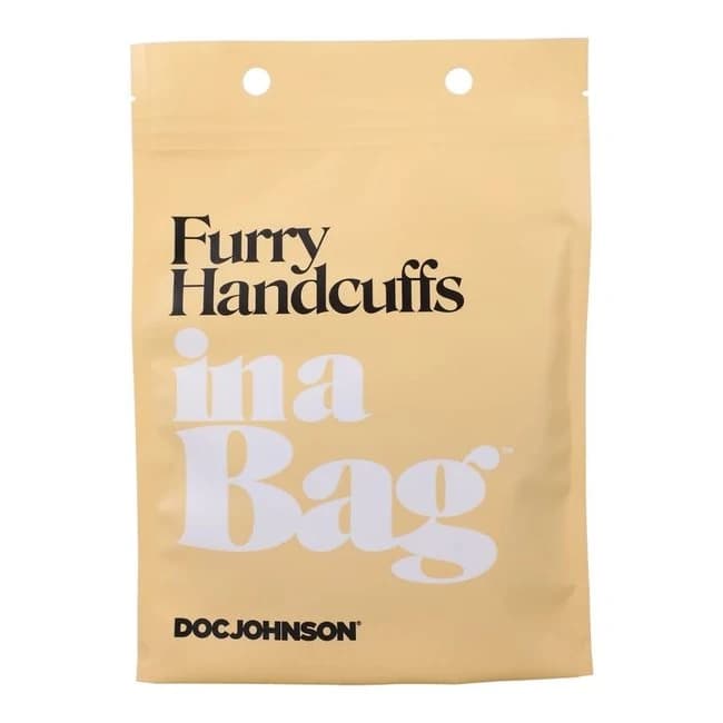In a Bag Furry Handcuffs Black - Image 1