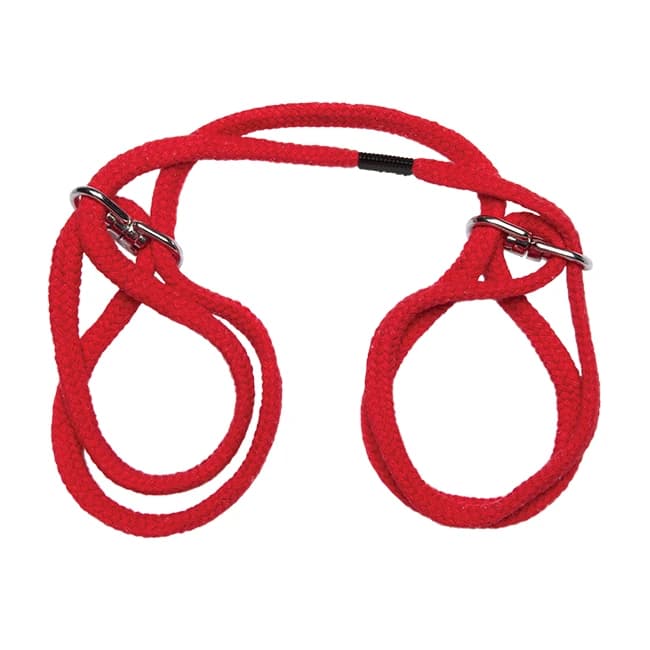 JAPANESE STYLE COTTON WRIST CUFFS RED  - Image 1