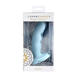 Jaspar 6in Silicone Dildo Blue, image 4