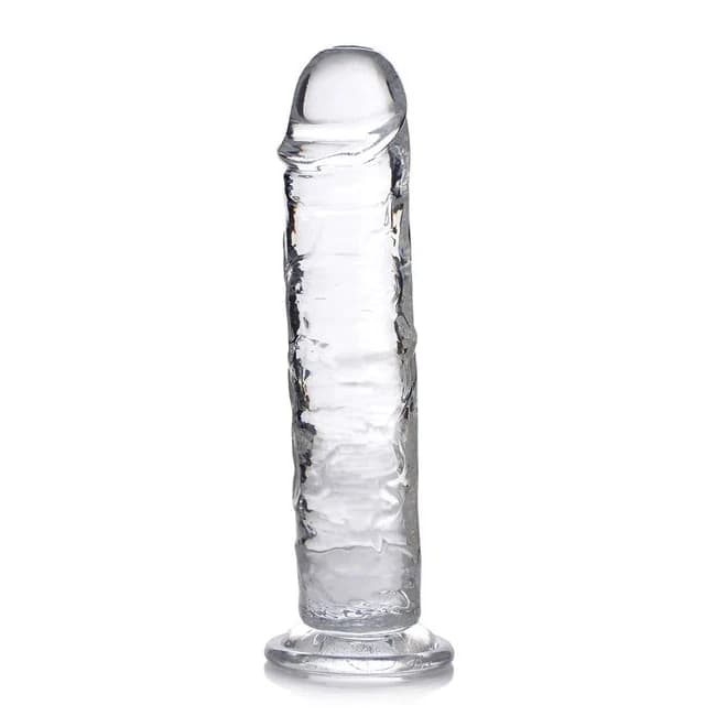 Jock C-thru 8in Clear Dildo Tpe - Image 1