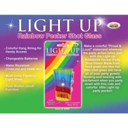 Light Up Rainbow Pecker Shot Glass - Image 1