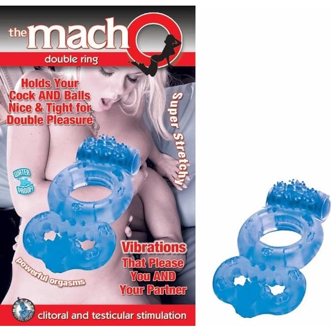MACHO DOUBLE RING BLUE  - Image 1