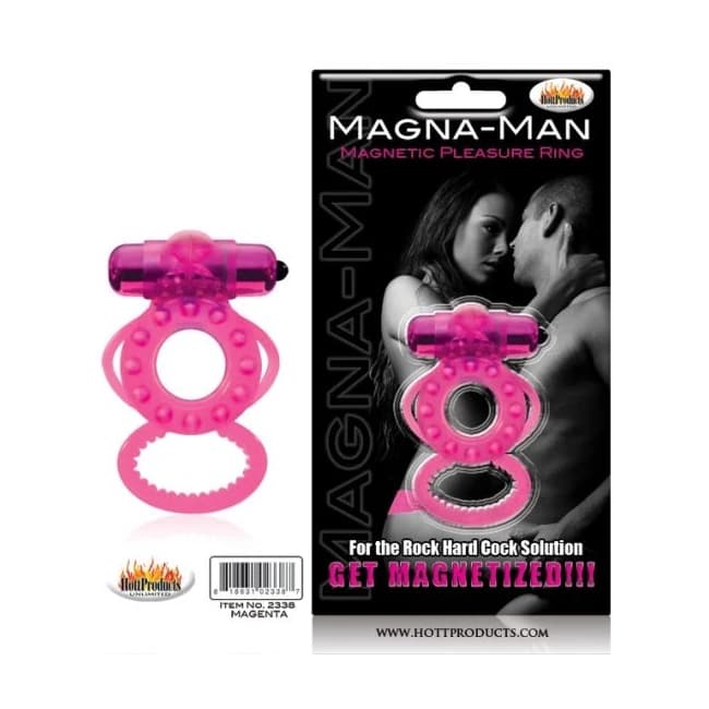 Magna Man Magnetic Ring Magenta - Image 1