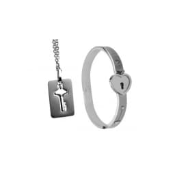 Master Series Cuffed Locking & Key Necklace, image 2