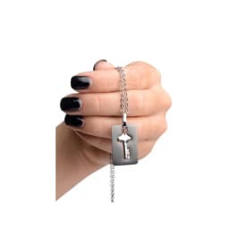 Master Series Cuffed Locking & Key Necklace, image 5