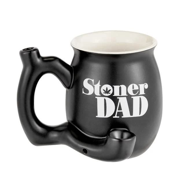 Matte Black Stoner Dad Mug - Image 1