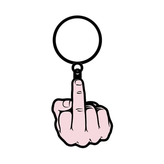 Middle Finger Keychain (net) - Image 3