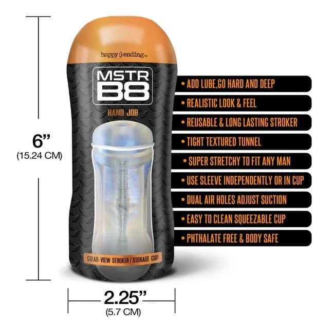 Mstr B8 Clear View Stroker Cup Hand Job - Image 5