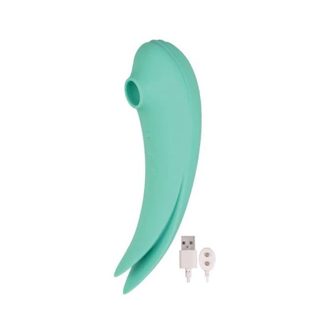 Mystique Vibrating Suction Vibe Aqua - Image 1