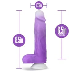 Neo Elite Encore 8 Vibrating Dildo Purple " - Image 6