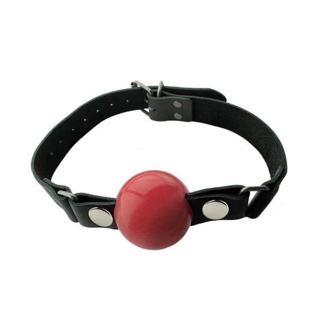 Nickel Free Silicone Ball Gag Large Red - Image 1