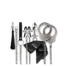 Nixie Interchangeable 8pc Bondage Kit Silver - Image 3