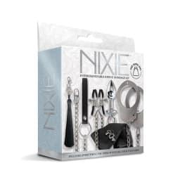 Nixie Interchangeable 8pc Bondage Kit Silver - Image 4