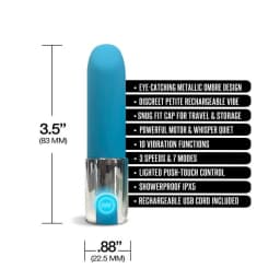 Nixie Lipstick Vibrator Blue Ombre, image 5