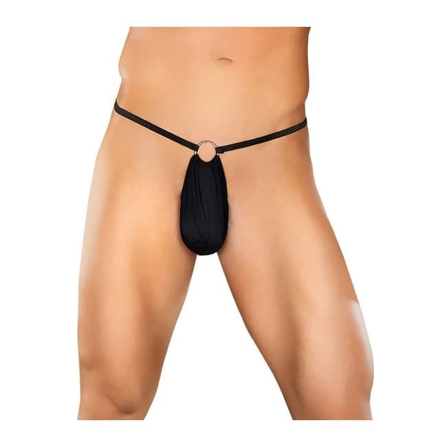 Nylon/spandex G-string W/front Ring O/s - Image 4