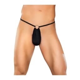 Nylon/spandex G-string W/front Ring O/s - Image 4