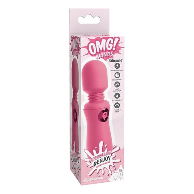 OMG # ENJOY RECHARGEABLE WAND PINK  - Image 1