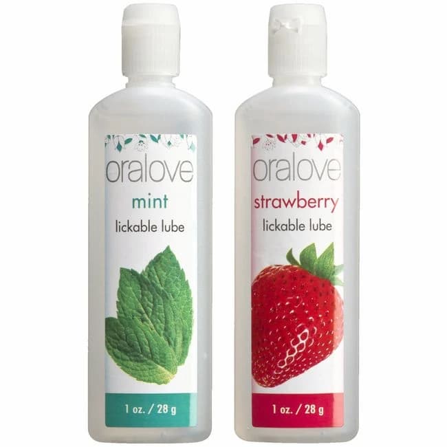 Oralove 2 Pack Lube Strawberry & Mint - Image 1