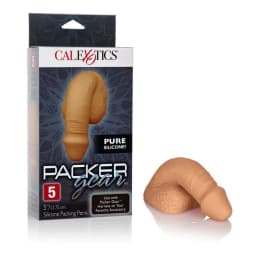Packer Gear 5in Silicone Penis Tan - Image 1