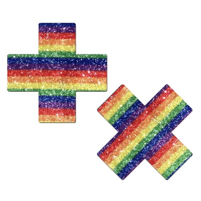 Pastease Glittering Rainbow Cross - Image 1
