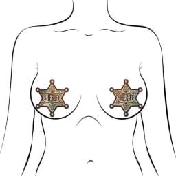 Pastease Sheriff Badge Gold Glitter, image 2