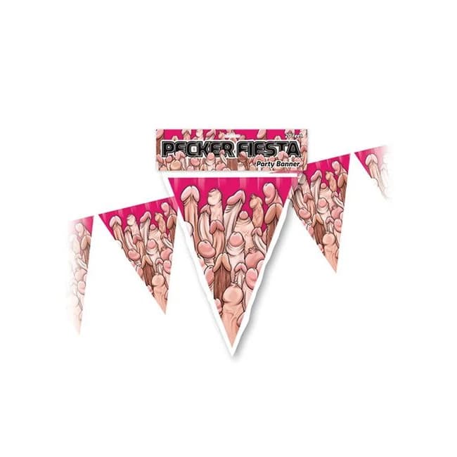 Pecker Fiesta Party Banner - Image 1