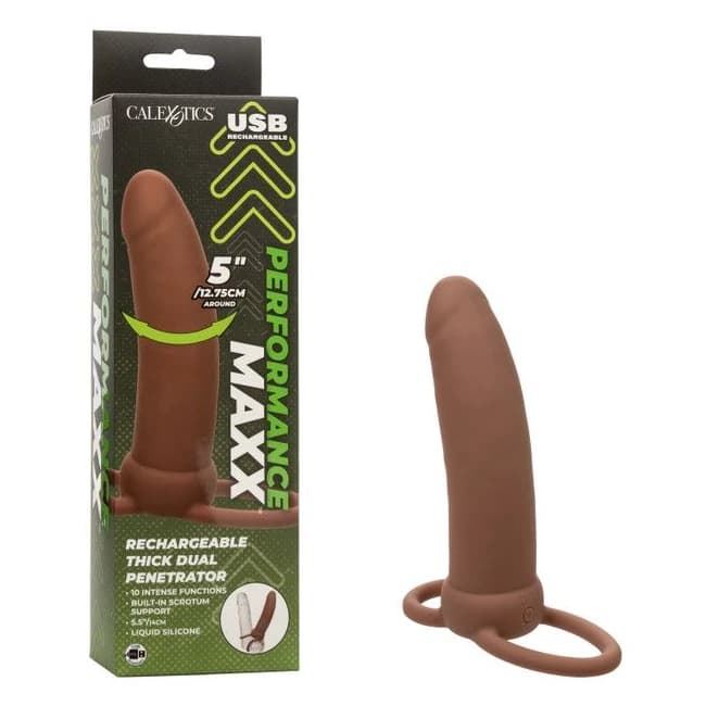 Performance Maxx Thick Dual Penetrator Brown - Image 1