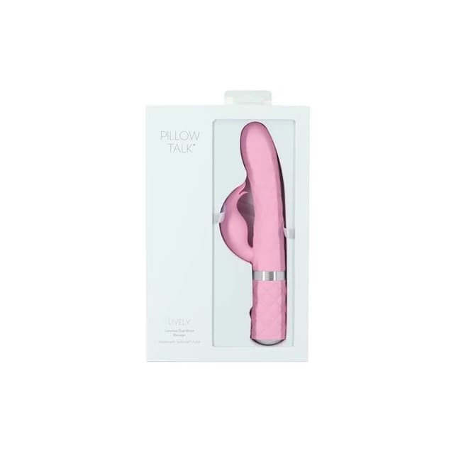 PILLOW TALK LIVELY DUAL MOTOR MASSAGER PINK  - Image 1