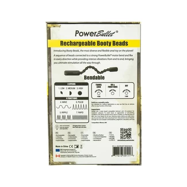 Powerbullet Booty Beads Black Rechargeable - Image 3